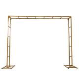 6ftx8ft Gold Rectangular Arbor - Freestanding 6' High Over the Table Stand, Backdrop Stand