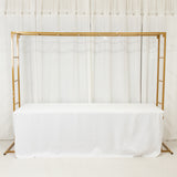 6ftx8ft Gold Rectangular Arbor - Freestanding 6' High Over the Table Stand, Backdrop Stand