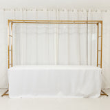 6ftx8ft Gold Rectangular Arbor - Freestanding 6' High Over the Table Stand, Backdrop Stand