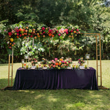 6ftx8ft Gold Rectangular Arbor - Freestanding 6' High Over the Table Stand, Backdrop Stand