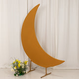 6.5ft Gold Spandex Crescent Moon Chiara Backdrop Stand Cover, Custom Stretch Fitted Wedding Arch