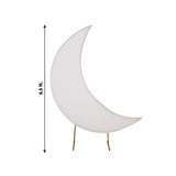 6.5ft White Spandex Crescent Moon Chiara Backdrop Stand Cover, Custom Stretch Fitted Wedding