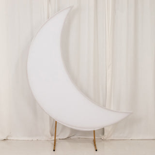 <h3 style="margin-left:0px;"><strong>Create an Elegant Backdrop with White Spandex Crescent Moon Arch Cover</strong>