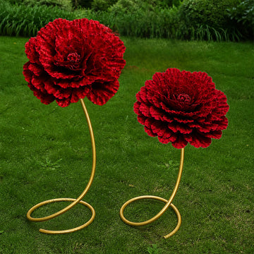 Gold Flexible PVC Pipe 32ft with Cutter – Bendable Tubing for Artificial Flower Installations, Balloon Arches & Event Decor