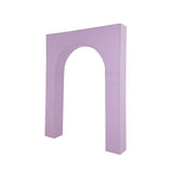 7ft Lavender Spandex Backdrop Stand Cover for Rectangular Arc de Triomphe Metal Stand, Lilac Stretch