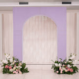 7ft Lavender Spandex Backdrop Stand Cover for Rectangular Arc de Triomphe Metal Stand, Lilac Stretch