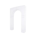 7ft White Spandex Backdrop Stand Cover for Arc de Triomphe Stand Stretch Fitted Floral Balloon Frame