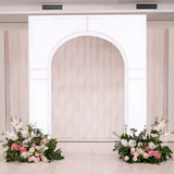 7ft White Spandex Backdrop Stand Cover for Arc de Triomphe Stand Stretch Fitted Floral Balloon Frame