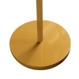 Gold round base close-up of display stand