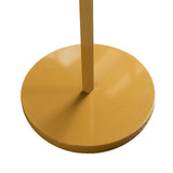 Gold round base plate close-up for display frame