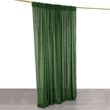 8ftx8ft Green Fringe Shag Polyester Wedding Drapery Panel, Minky Fabric Photo Backdrop Curtain