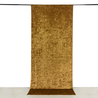 <strong>Luxuriously Crafted, Privately Draped - Gold Event Curtain Panels</strong>