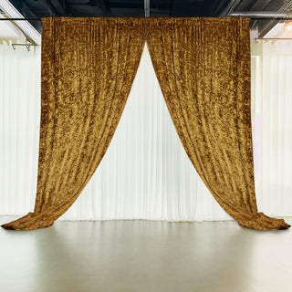 <strong>Gold Premium Smooth Velvet Drapes - Embrace Elegance, Ensure Privacy</strong>
