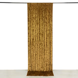 5ftx12ft Gold Premium Smooth Velvet Event Curtain Drapes, Privacy Backdrop Event Panel