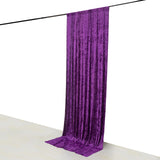 5ftx12ft Purple Premium Smooth Velvet Event Curtain Drapes, Privacy Backdrop Event Panel