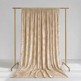Luxury gold velvet curtain on gold clothing rack, studio backdrop