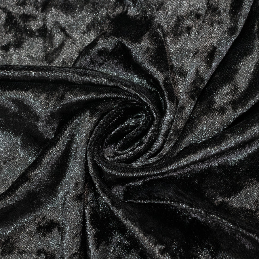 5ft x 12ft Black Premium Smooth Velvet Event Curtain