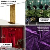 Velvet backdrop curtain panels for luxurious, durable photo and event decor