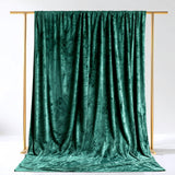 Hunter Emerald Green Smooth Velvet Backdrop Curtain 5x14ft – Premium Event Drape