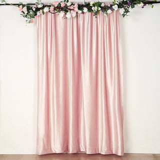 Add Elegance to Your Décor with the 8ft Blush Premium Smooth Velvet Photography Curtain Panel