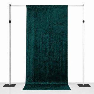 Teal velvet photo backdrop on adjustable stand, studio background display