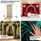 Luxurious premium velvet backdrop curtain for wedding ceremonies, stage décor, and photography ba...