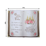 8ftx8ft Fairy Tale Book Vinyl Photography Backdrop, Once Upon a Time Princess Theme Party 