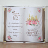 8ftx8ft Fairy Tale Book Vinyl Photography Backdrop, Once Upon a Time Princess Theme Party 