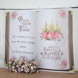 8ftx8ft Fairy Tale Book Vinyl Photography Backdrop, Once Upon a Time Princess Theme Party 