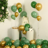 Set of 120 Gold Green Biodegradable Balloon Arch Kit, Extra Strong Eco-friendly Latex#whtbkgd