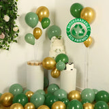 Set of 120 Gold Green Biodegradable Balloon Arch Kit, Extra Strong Eco-friendly Latex#whtbkgd