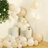 Set of 95 White Beige Biodegradable Balloon Arch Kit, Extra Strong Eco-friendly Latex#whtbkgd