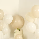 Set of 95 White Beige Biodegradable Balloon Arch Kit, Extra Strong Eco-friendly Latex Party Balloon