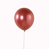 50 Pack Chrome Pink Biodegradable Latex Balloons 12inch, Thick Eco Friendly Metallic Party#whtbkgd