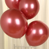 50 Pack Chrome Pink Biodegradable Latex Balloons 12inch, Thick Eco Friendly Metallic Party Balloons