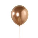 50 Pack Chrome Rose Gold Biodegradable Latex Balloons 12inch Thick Eco Friendly#whtbkgd