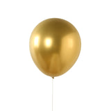 10 Pack Chrome Gold Biodegradable Latex Balloons 18inch Thick Eco Friendly Metallic Party#whtbkgd