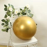 10 Pack Chrome Gold Biodegradable Latex Balloons 18inch Thick Eco Friendly Metallic Party Balloons