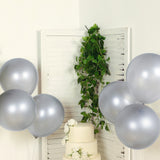 10 Pack Chrome Silver Biodegradable Latex Balloons 18inch Thick Eco Friendly Metallic Party Balloons