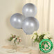 10 Pack Chrome Silver Biodegradable Latex Balloons 18inch Thick Eco Friendly Metallic Party Balloons