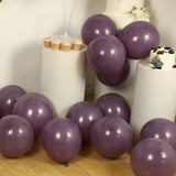 50 Pack Matte Pastel Violet Amethyst Biodegradable Balloons 12inch, Round Eco-friendly