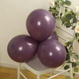 50 Pack Matte Pastel Violet Amethyst Biodegradable Balloons 12inch, Round Eco-friendly