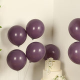 50 Pack Matte Pastel Violet Amethyst Biodegradable Balloons 12inch, Round Eco-friendly