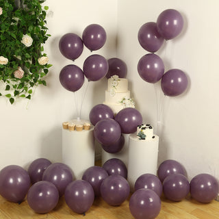 <span style="background-color:transparent;color:#000000;">Eco-Friendly Matte Pastel Violet Amethyst Biodegradable Balloons</span>