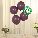 50 Pack Matte Pastel Violet Amethyst Biodegradable Balloons 12inch, Round Eco-friendly