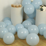 50 Pack Matte Pastel Ice Blue Biodegradable Balloons 12inch, Round Eco-friendly