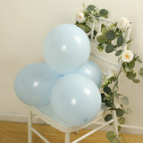 50 Pack Matte Pastel Ice Blue Biodegradable Balloons 12inch, Round Eco-friendly