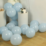 50 Pack Matte Pastel Ice Blue Biodegradable Balloons 12inch, Round Eco-friendly