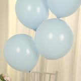 50 Pack Matte Pastel Ice Blue Biodegradable Balloons 12inch, Round Eco-friendly