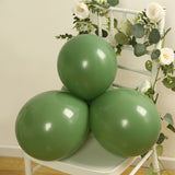 50 Pack Matte Pastel Dusty Sage Green Biodegradable Balloons 12inch, Round Eco-friendly